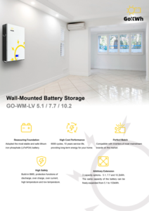 GO-WM-LV-5.1-7.7-10.2-GoKWh-Wall-Mounted-Battery-Storage-Datasheet-Cover