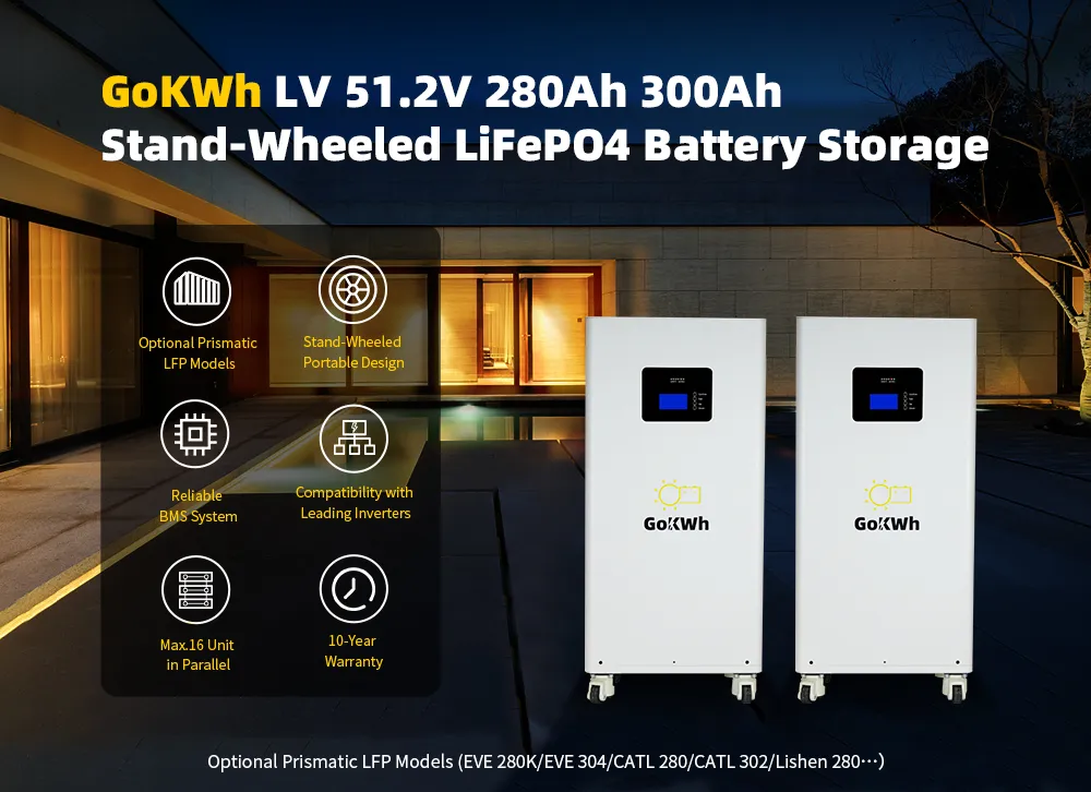GoKWh M280L 48V 280Ah 14.3kWh LiFePO4 LV Home Battery Storage- Product Details